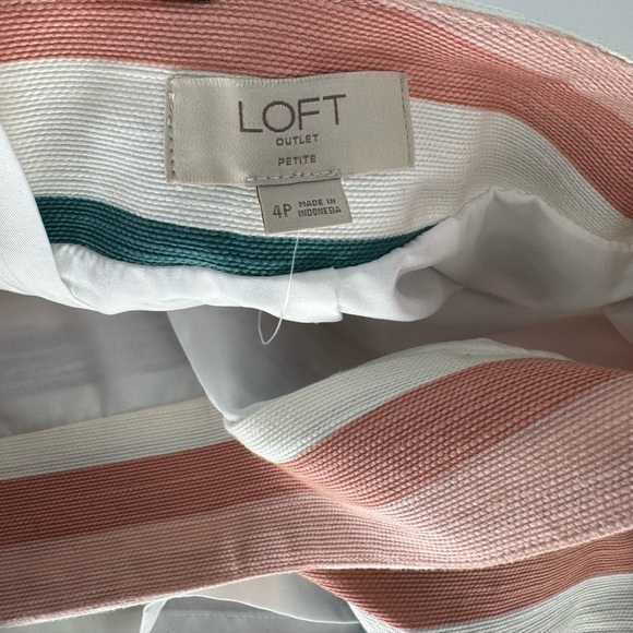 LOFT Women's Petite Striped Layered Mini Skirt - Picture 9 of 10